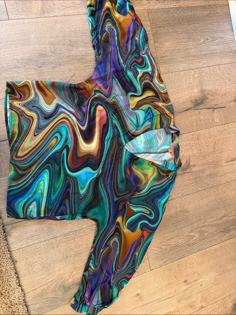 Vilagallo Multicolor Swirl Print top